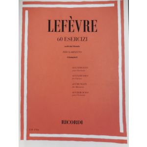 RICORDI - Lefevre 60 Esercizi per Clarinetto