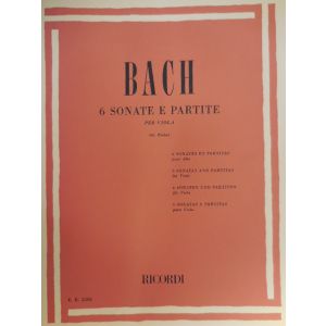 RICORDI - Bach 6 Sonate E Partite Per Viola