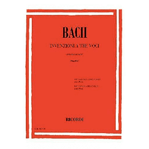 RICORDI - Bach Invenzioni A Tre Voci Per Pianoforte