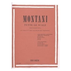 RICORDI - Montani Tutte Le Scale Per Pianoforte