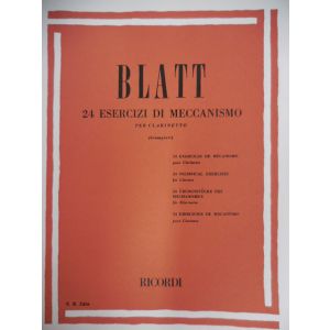 RICORDI - Blatt 24 Esercizi Di Meccanismo Per Clarinetto