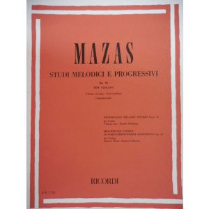 RICORDI - Mazas Studi Melodici E Progressivi Op 36 Per Violino