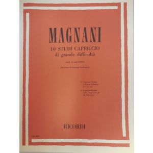 RICORDI - Magnani 10 Studi Capriccio Di Grande Difficoltà