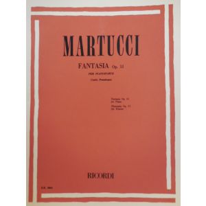 RICORDI - Martucci Fantasia Op 51 Per Pianoforte