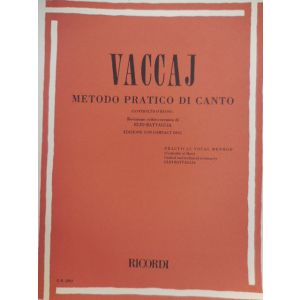 RICORDI - Vaccaj Metodo Pratico Di Canto (contralto O Basso)