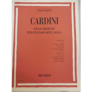 RICORDI - Cardini Trascrizioni Per Pianoforte Paoli/Tenco