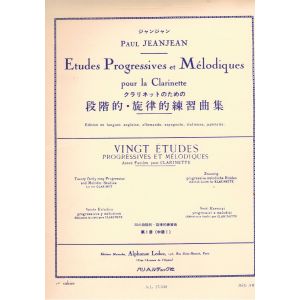 P.jeanjean Etudes Progressive Et Melodiques Pour L