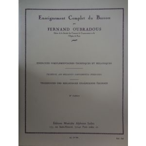 LEDUC - F.Oubradous Enseignement Complet Du Basson volume 3 