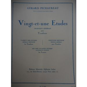 LEDUC - Gerard Pichaureau: 21 Etudes Studies (Trombone) 