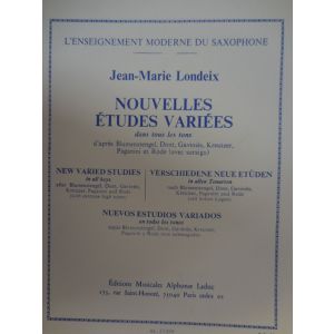 LEDUC - Jean Marie Londeix Nouvelles Etudes Variees Pour Saxophone