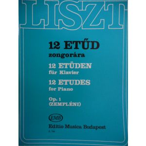 EDITIO MUSICA BUDAPEST - Liszt 12 Studi Zongorara Per Pianoforte