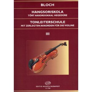 Emb - Tonleiterschule Iii Op. 5 Mit Zerlegten Akkorden Jozsef Bloch