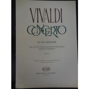 EDITIO MUSICA BUDAPEST - Vivaldi Concerto In Do Minore Per Flauto Dolce,arc