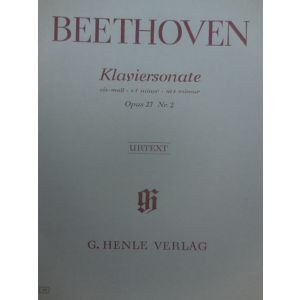 G.HENLE VERLAG - Beethoven Sonata Per Pianoforte Op.49 N.1 E 2