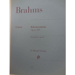 G.HENLE VERLAG - Brahms Klavierstucke Op 119