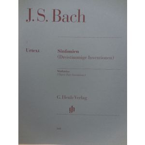 G.HENLE VERLAG - Bach Sinfonias Per Pianoforte (three Part Inventio