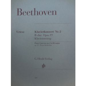 G.HENLE VERLAG - Beethoven Concerto Per Pianoforte N.2 -b Major Op.