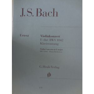 G.HENLE VERLAG - J.S.Bach Violinkonzert E-dur Bwv 1042