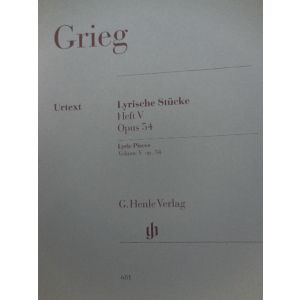 G.HENLE VERLAG - Grieg Lyric Pieces Vol V Op 54 Per Pianoforte