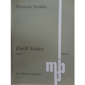 EDIZIONI MUSICALI RIUNITE - A.Scriabin Zwolf Etuden Op.8