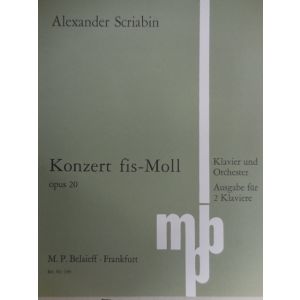 EDIZIONI MUSICALI RIUNITE - A.Scriabin Konzert Fis-moll Op.20