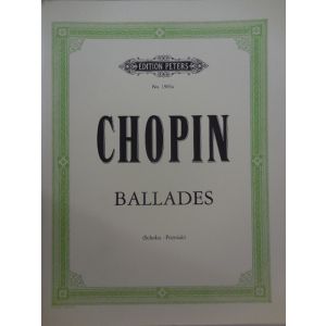 EDITION PETERS - Chopin Ballades Per Pianoforte