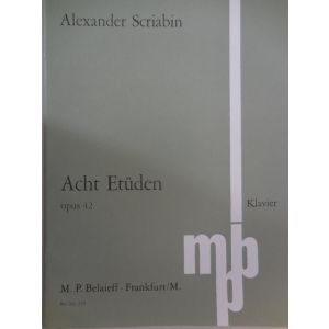 EDIZIONI MUSICALI RIUNITE - A.Scriabin Acht Etuden Op.42