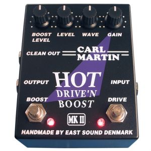 CARL MARTIN - Cm0002 Hot Drive'n Boost MkII effetto a pedale per chitarra elettrica