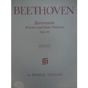 G.HENLE VERLAG - Beethoven Serenade Klavier Und Flote (violine) Op