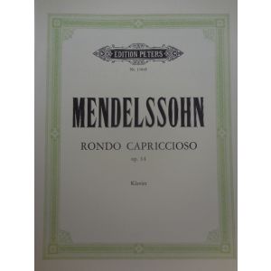 EDITION PETERS - Mendelssohn Rondo Capriccioso Op 14 Per Pianoforte