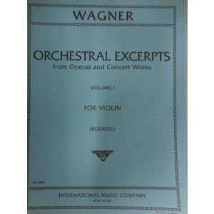 INTERNATIONAL MUSIC COMPANY - Wagner Orchestral Excerpts Violin Opera And Concer