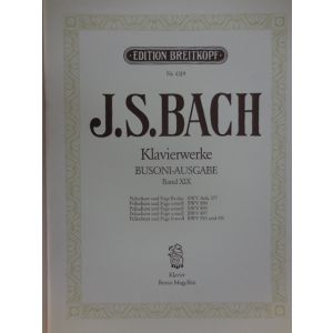 EDITION BREITKOPF - Bach Klavierwerke Band Xix