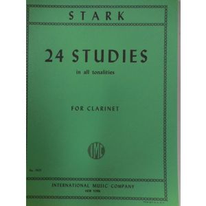 INTERNATIONAL MUSIC COMPANY - Stark 24 Studies In All Tonalities For Clarinet