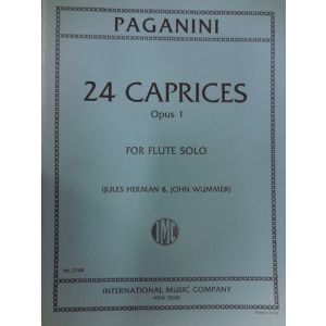INTERNATIONAL MUSIC COMPANY - Paganini 24 Caprices Op 1 For Flute Solo