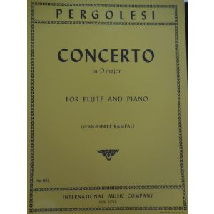 INTERNATIONAL MUSIC COMPANY - Pergolesi Concerto In D Major For Flute And Piano