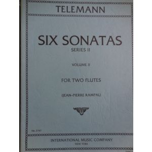 INTERNATIONAL MUSIC COMPANY - Telemann Six Sonatas Series Ii Vol. Ii For Two F