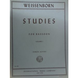 INTERNATIONAL MUSIC COMPANY - Weissenborn Studies For Bassoon Vol.I