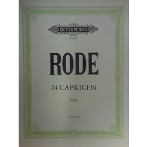 EDITION PETERS - Rode 24 Capricen For Viola