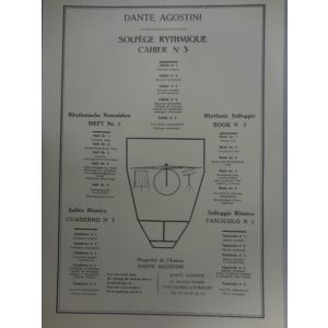D.AGOSTINI - Solfege Rythmique Cahier n.3