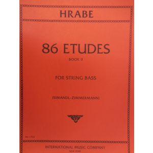 INTERNATIONAL MUSIC COMPANY - Hrabe' 86 Etudes Book II For String Bass