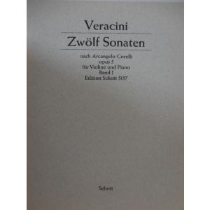 SCHOTT - Veracini Zwolf Sonaten Op5 Band 1 Violin/piano