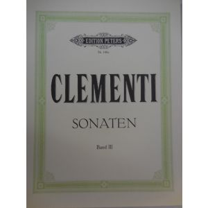 EDITION PETERS - Clementi Sonaten Band III Fur Klavier Zu Vier Hand