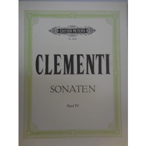 EDITION PETERS - Clementi Sonaten Band IV Fur Klavier Zu Vier Hande