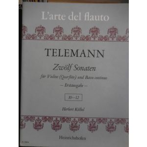 EDIZIONI MUSICALI RIUNITE - Telemann L'arte Del Flauto Violino E Basso Continu