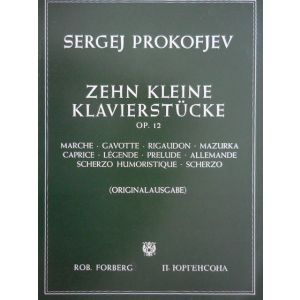MUSIKVERLAG - S.Prokofjev Zehn Kleine Klavierstucke Op 12