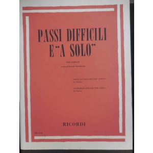 RICORDI - Passi Difficili E "a Solo " per Timpani L.Torrebruno