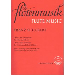 F.schubert Thema Mit Variationen Fur Flote Und Kla