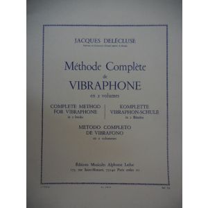 LEDUC - J.Delecluse Methode Complète De Vibraphone 1 Vol.