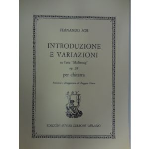 SUVINI ZERBONI - F.Sor Introduzioni E Variazioni Op.28 Per Chitarra