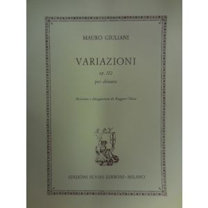 SUVINI ZERBONI - M.Giuliani Variazioni Op.112 Per Chitarra